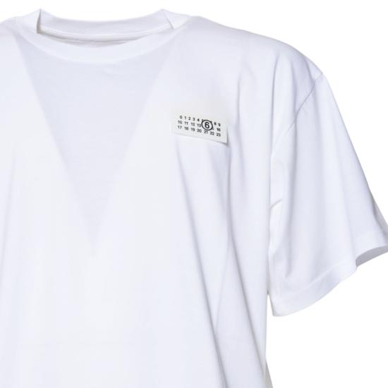 26SS MM6 메종마르지엘라 반팔 티셔츠 SH2GC0030M20048 100 White - MM6 MAISON MARGIELA