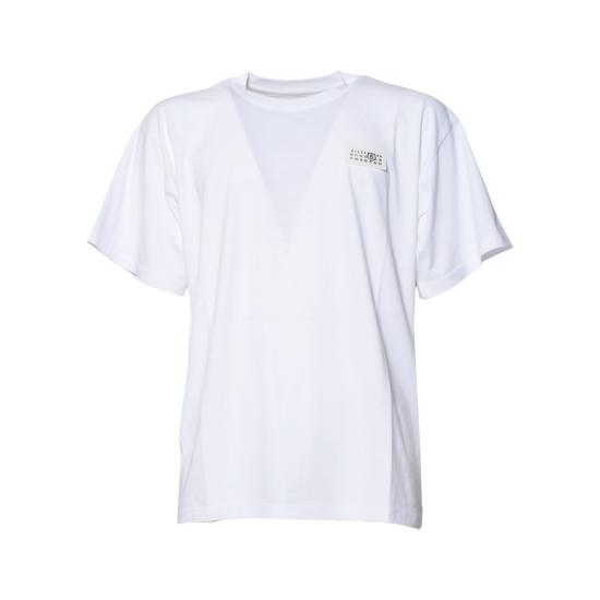 26SS MM6 메종마르지엘라 반팔 티셔츠 SH2GC0030M20048 100 White