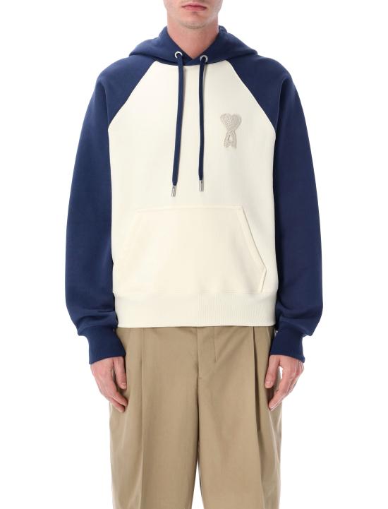 26SS 아미 후드 티셔츠 USW782747 A027 Bianco