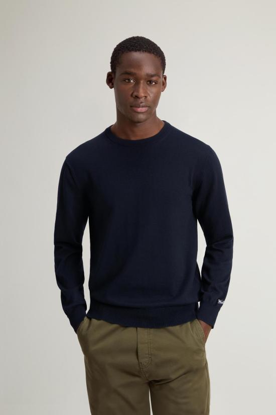 26SS 울리치 스웨터 CFWOKN0331MRUF0787 3989 Melton blue - WOOLRICH