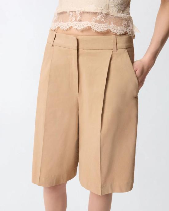 26SS 핑코 숏팬츠 106594A34I D41 Beige chantilly - PINKO