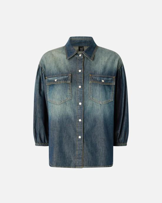 26SS 핑코 셔츠 106596A37K PJC Lavaggio medio scuro