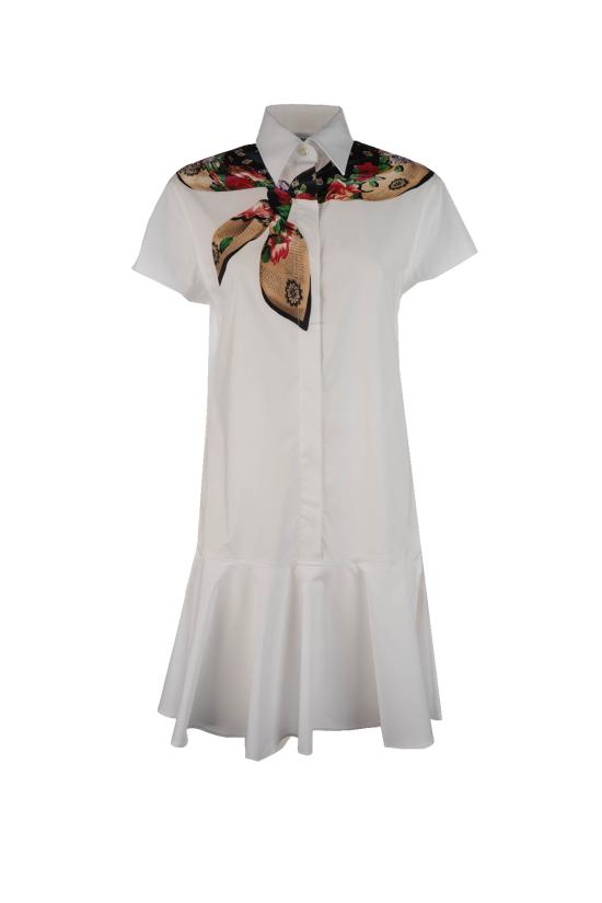 26SS 모스키노 미디 원피스 04610531 1001 FANTASIA BIANCO