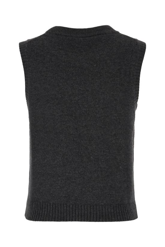 26SS 가니 그래픽 울 베스트 A10702642678 252 PHANTOM - GANNI