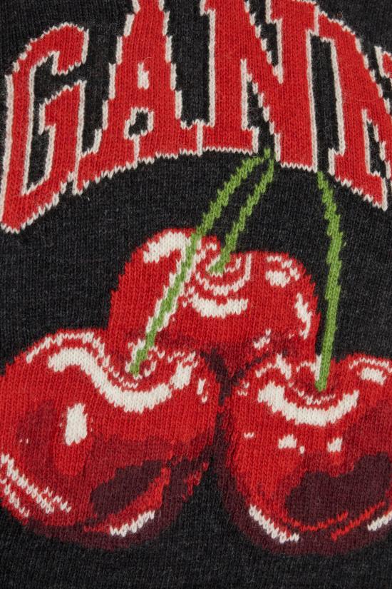 26SS 가니 그래픽 울 베스트 A10702642678 252 PHANTOM - GANNI