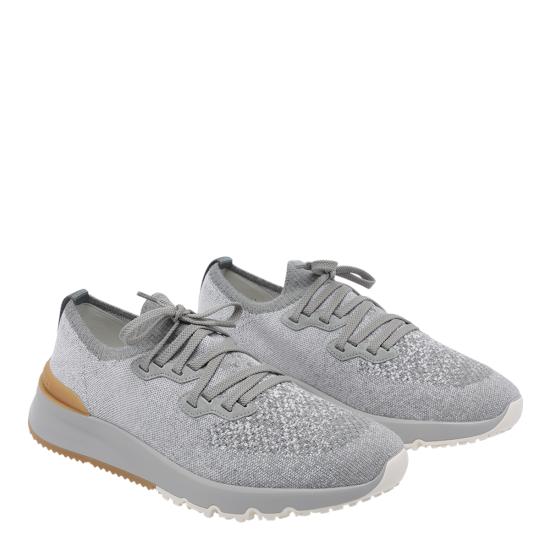 26SS 브루넬로 쿠치넬리 시네 니트 러너 MZUKISO250 CJN33 Grey - BRUNELLO CUCINELLI