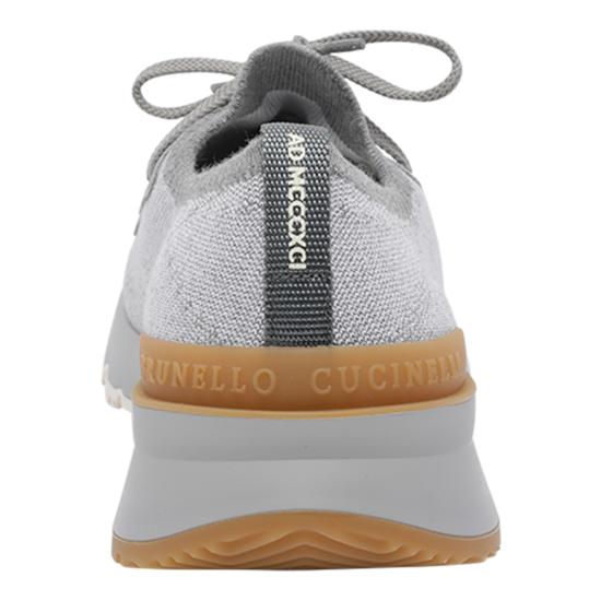 26SS 브루넬로 쿠치넬리 시네 니트 러너 MZUKISO250 CJN33 Grey - BRUNELLO CUCINELLI