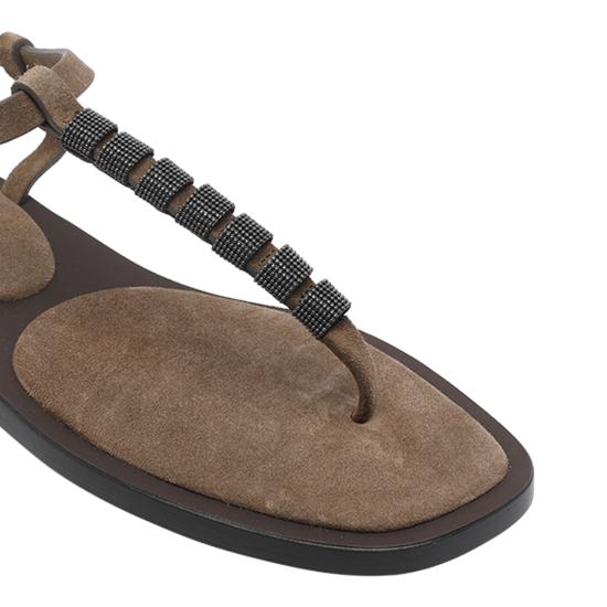 26SS 브루넬로 쿠치넬리 샌들 MZSFC3151 C8921 Brown - BRUNELLO CUCINELLI