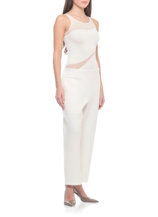 26SS 월포드 바디수트 티셔츠 77126 1167 Ivory - WOLFORD