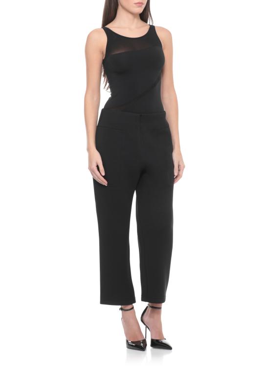 26SS 월포드 바디수트 티셔츠 77126 7005 Black - WOLFORD