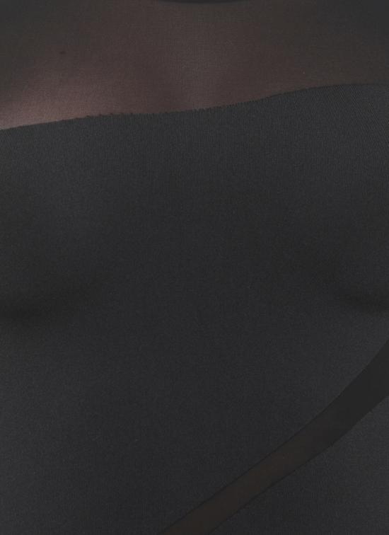 26SS 월포드 바디수트 티셔츠 77126 7005 Black - WOLFORD