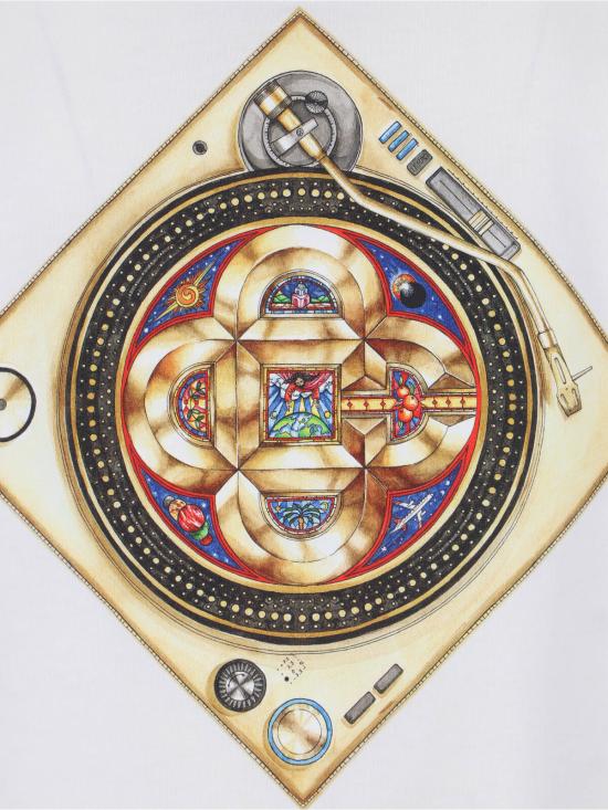 26SS 카사블랑카 반팔 티셔츠 M SS26 JTS 001 02 PLAFOND ORNE DE MUSIQUE White - CASABLANCA