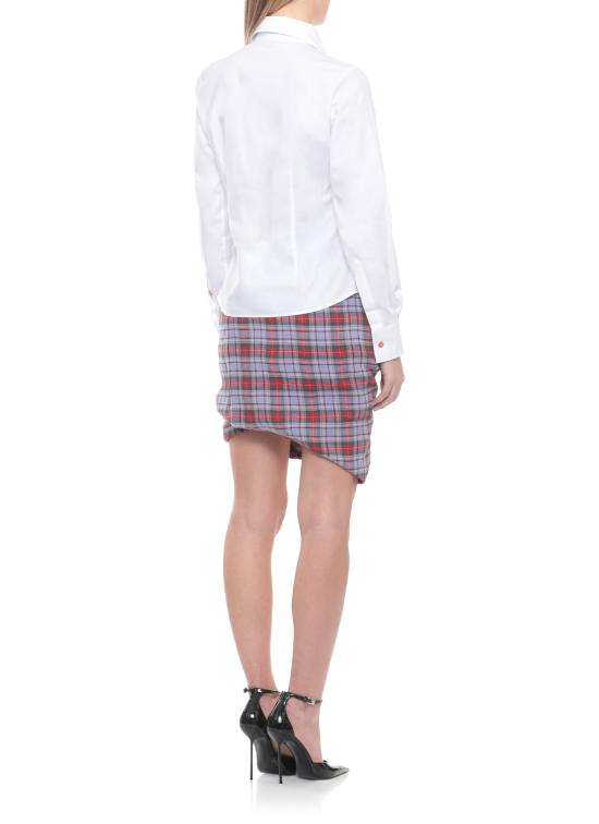 26SS 비비안웨스트우드 ORB 로고 코튼 셔츠 비비안웨스트우드 15010060 W009QA401 White - VIVIENNE WESTWOOD