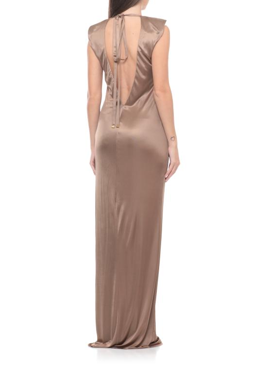 26SS 엘리자베타프랜치 미디 원피스 ABR2461E2 229 Brown - ELISABETTA FRANCHI