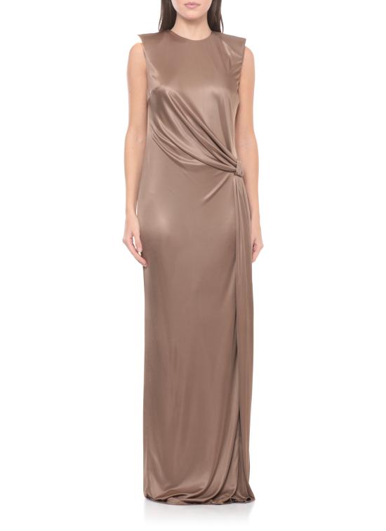 26SS 엘리자베타프랜치 미디 원피스 ABR2461E2 229 Brown - ELISABETTA FRANCHI