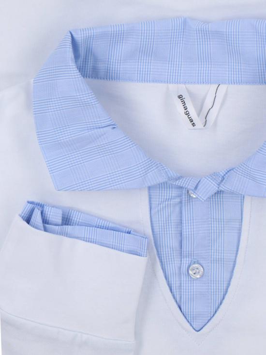 26SS 기마구아스 반팔 티셔츠 LUIS POLO WHITE BLUE White - GIMAGUAS