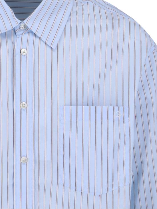 26SS 던스트 반팔 티셔츠 UDSH6A104B2 SKY BLUE STRIPE Blue - DUNST