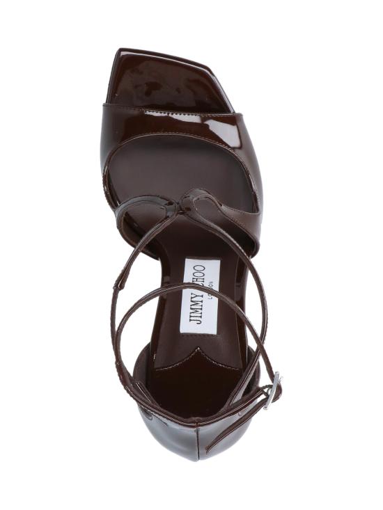 26SS 지미추 샌들 AZIA 95 PAT CHOCOLATE Brown - JIMMY CHOO