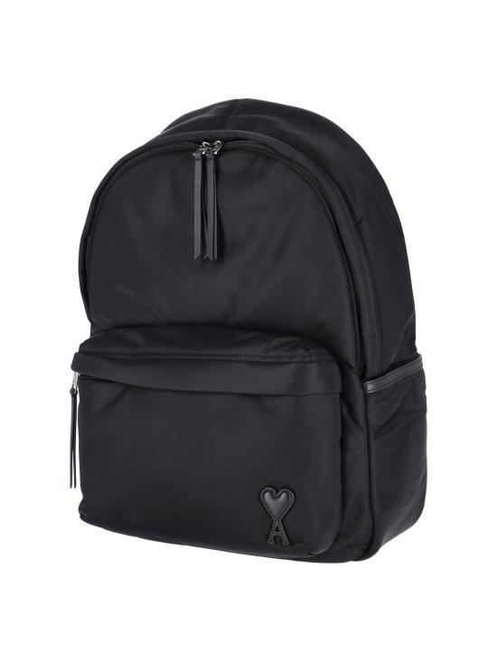 26SS 아미 나일론 마르셀 백팩 ULL728 AW0001 Black - AMI
