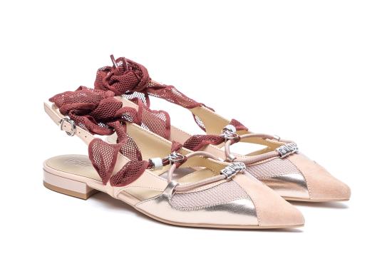 26SS 핑코 플랫 슈즈 SD0547P003 W4E Pink - PINKO