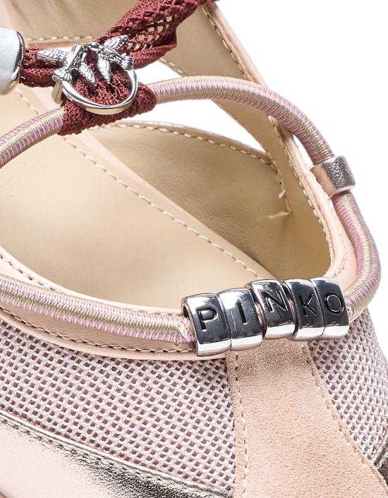 26SS 핑코 플랫 슈즈 SD0547P003 W4E Pink - PINKO