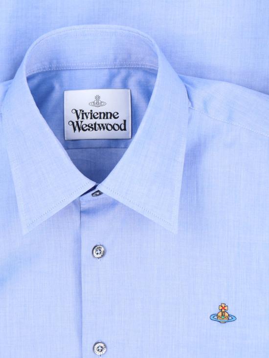 26SS 비비안웨스트우드 긴팔 셔츠 2401000J W01ES K403 Blue - VIVIENNE WESTWOOD