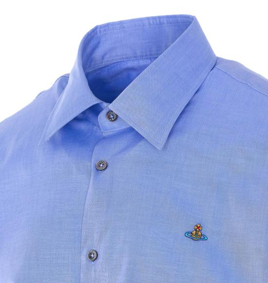 26SS 비비안웨스트우드 긴팔 셔츠 2401000J W01ES K403 Blue - VIVIENNE WESTWOOD