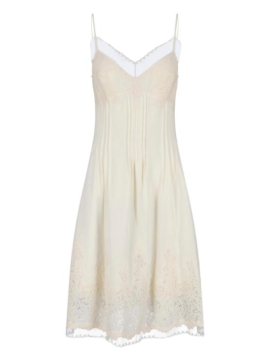 26SS 에르마노 설비노 미디 원피스 D482Q321APVKX 14800 White