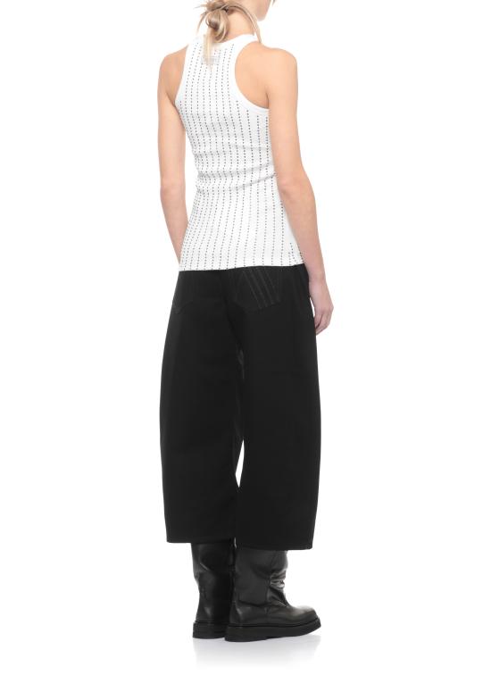 26SS 디 아티코 민소매 티셔츠 260WCN00004 JJJ073TR001 White - THE ATTICO