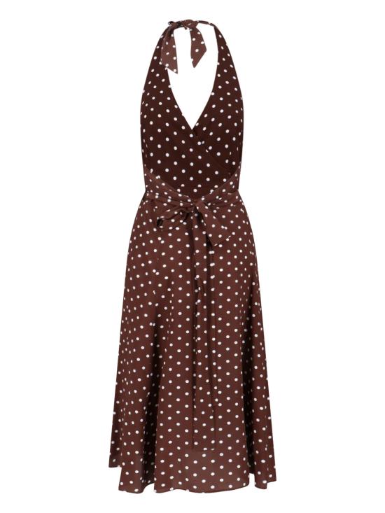 26SS 파로쉬 미디 원피스 D726177 808 Brown - PAROSH