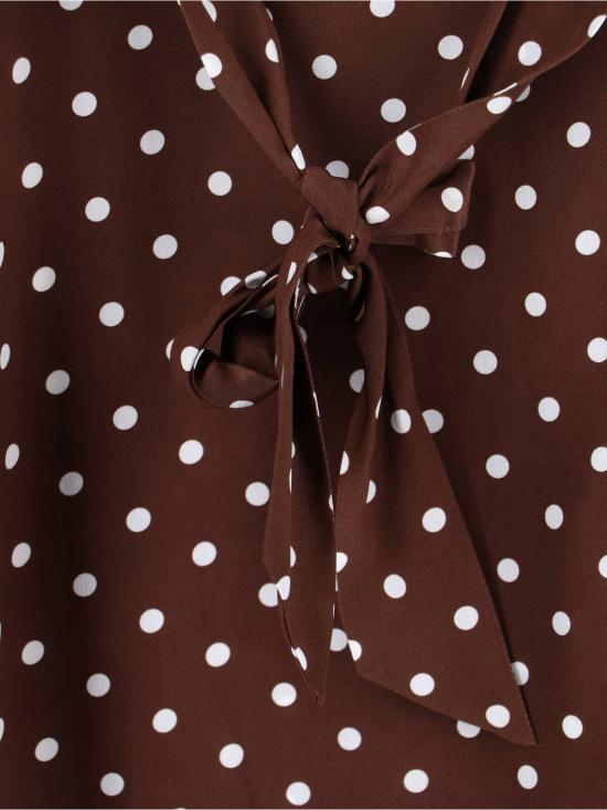 26SS 파로쉬 미디 원피스 D726177 808 Brown - PAROSH