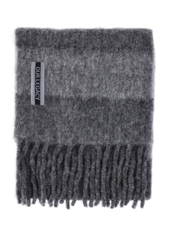 26SS 아워레가시 머플러/스카프 A2268ES STATIC STRIPE FUZZY ALPACA Grey - OUR LEGACY