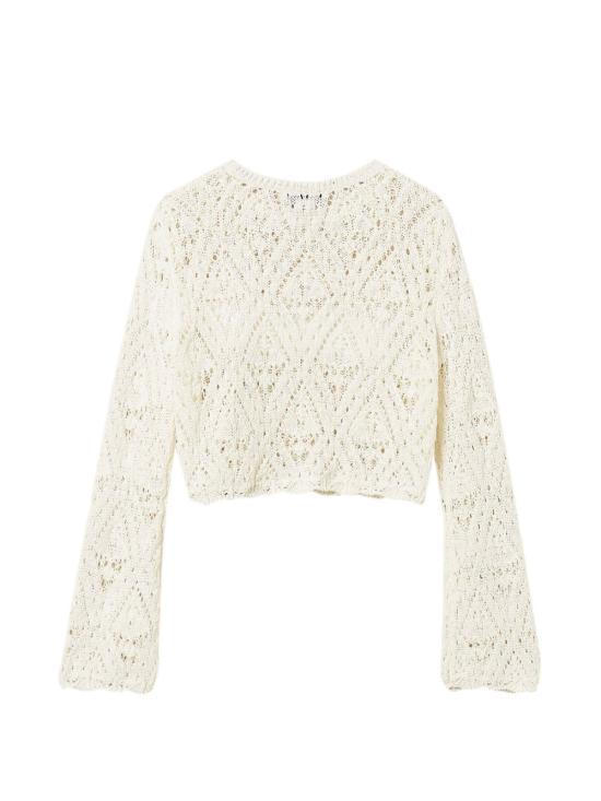 26SS [키즈] 트윈셋 캐시미어 니트 261GJ3030 12577 White - TWINSET