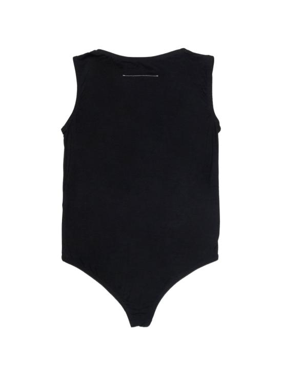 26SS [키즈] MM6 메종마르지엘라 티셔츠 M60809MM05M M6900 Black - MM6 MAISON MARGIELA