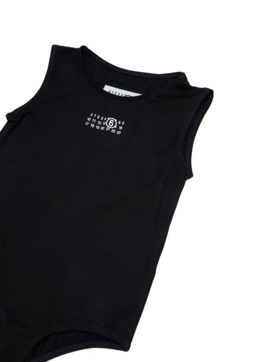 26SS [키즈] MM6 메종마르지엘라 티셔츠 M60809MM05M M6900 Black - MM6 MAISON MARGIELA