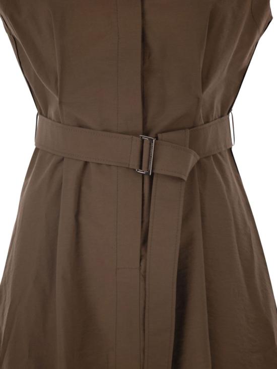 26SS 브루넬로 쿠치넬리 미디 원피스 ML140A5286 C9311 Brown - BRUNELLO CUCINELLI