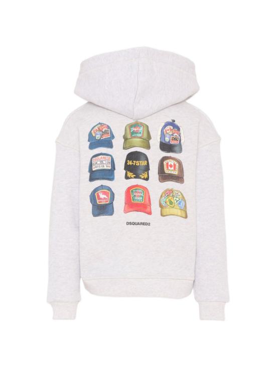 26SS [키즈] 디스퀘어드2 트레이닝 상의 DQ3391D0AGA DQ921 Grey - DSQUARED2