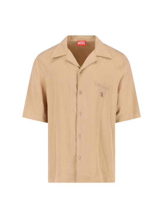 26SS 디젤 반팔 셔츠 A23641 0LJCL 7CS Beige