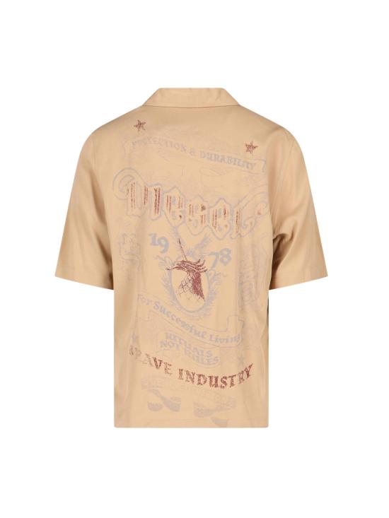 26SS 디젤 반팔 셔츠 A23641 0LJCL 7CS Beige - DIESEL