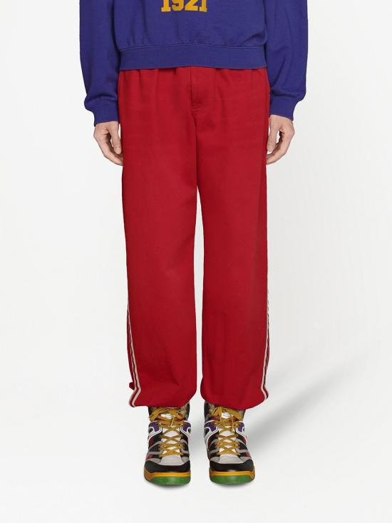  구찌 스트레이트 팬츠 653392 ZAGP06429 Red - GUCCI