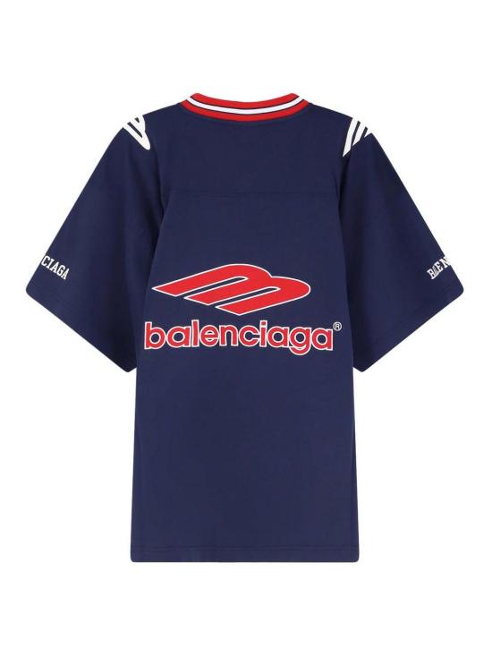 26SS 발렌시아가 반팔 티셔츠 857086 TTVQ6 4030 Blue - BALENCIAGA