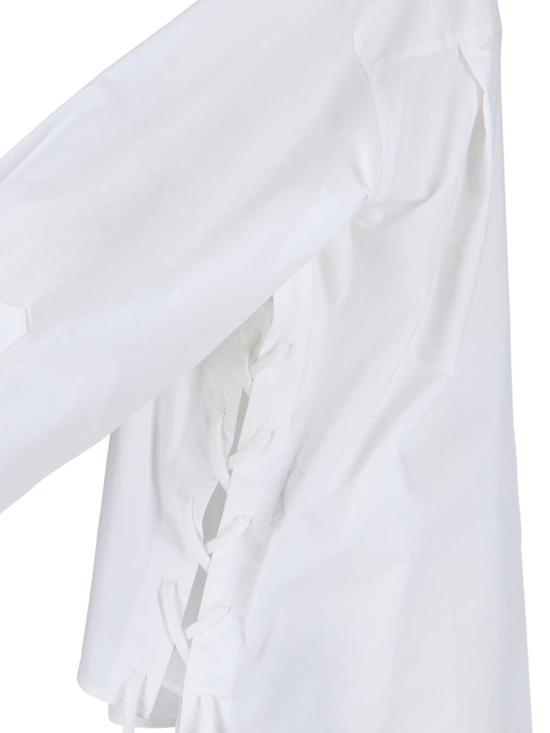 26SS 발렌시아가 레이스 업 셔츠 857835 TRM28 9000 White - BALENCIAGA