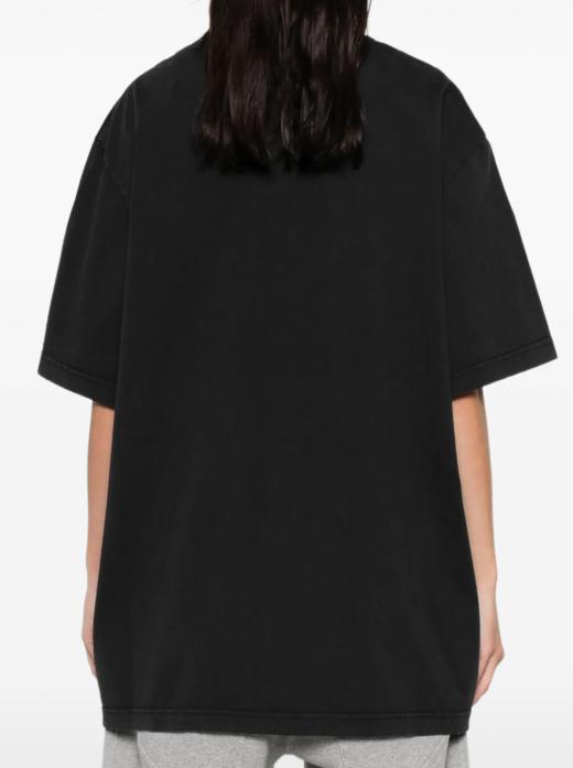 26SS 디 아티코 반팔 티셔츠 260WCT00350JJJ025AA 615 FADED BLACK - THE ATTICO