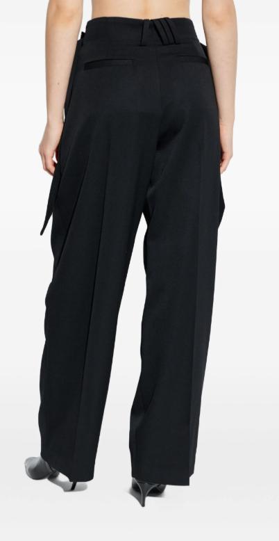 26SS 디 아티코 스트레이트 팬츠 260WCP00286WWW065AA 100 BLACK - THE ATTICO