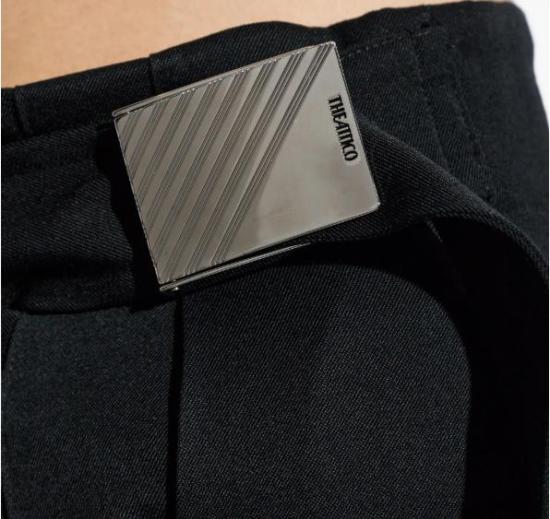 26SS 디 아티코 스트레이트 팬츠 260WCP00286WWW065AA 100 BLACK - THE ATTICO