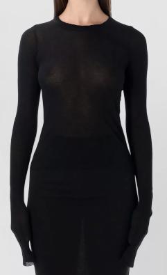 26SS 릭 오웬스 긴팔 티셔츠 RP01F6209RC BLACK