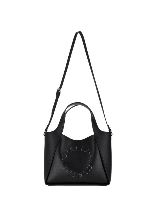 26FW 스텔라 맥카트니 로고 크로스바디 토트백 513860WP0563 1000 BLACK