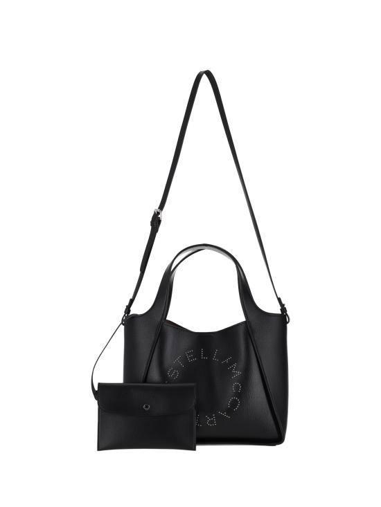 26FW 스텔라 맥카트니 로고 크로스바디 토트백 513860WP0563 1000 BLACK - STELLA MCCARTNEY