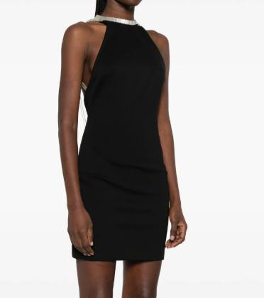 26SS 디 아티코 미디 원피스 260WCA00471VVP002RA 100 BLACK - THE ATTICO