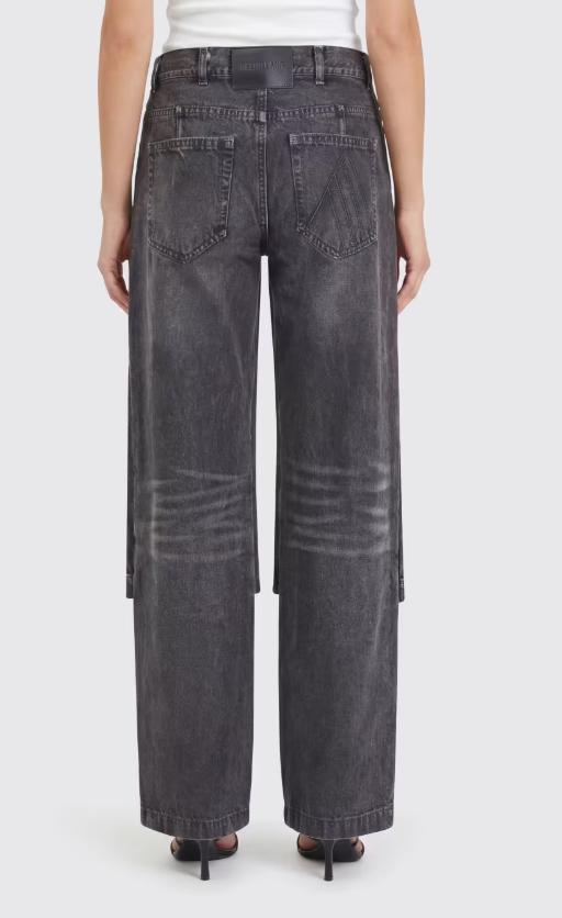 26SS 디 아티코 스트레이트 팬츠 260WCP00294CCC129WS 414 BLACK WHITE - THE ATTICO